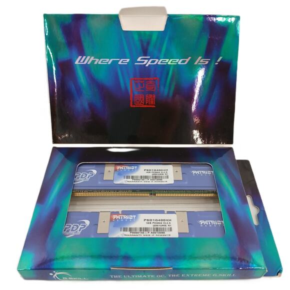 Patriot Memory 1GB (2x512MB) DDR PC3200 400MHz CL2.5 Desktop RAM Kit PSD1G400KH5 - Picture 4 of 7